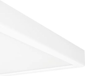 Eglo 901379 - Plafonieră LED RGBW FUEVA-Z, dimabilă, cu sticlă fumurie, LED 13,5 W, 230 V, 29,5 cm, IP44, alb
