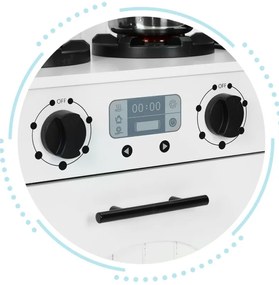 Bucătărie pentru copii din lemn, cuptor, arzătoare cu microunde, accesorii