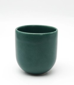 Pahar Cafea Novum Verde Emerald 250ml (Glazurat Manual)