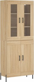 vidaXL Dulap înalt, stejar sonoma, 69,5x34x180 cm, lemn compozit
