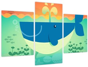 Tablou - Balena veselă (90x60 cm)