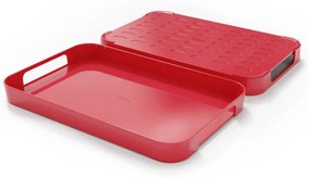 Tava pentru servit Trebonn Pile XL 1723112, 51x32.5 cm, Melamina, Rosu