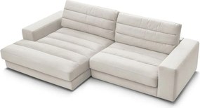 Colțar bej cu tapițerie din catifea (cu colț pe partea stângă/cu șezlong) Sierra – Bobochic Paris