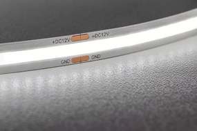 Bandă LED COB GTV pentru mobilier, lumină neutră, 480 LED m, 800 lm m, 12V, IP20, 5 m Alb neutru, 11 W/m, 12 V, LED Cob, 800 lm/m, 8 mm