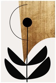 Imprimare de artă Kubistika - Nara nero, (40 x 60 cm)