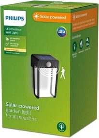 Philips SHROUD LED/2,3W/3,7V IP44 Lampa solară de perete cu senzor