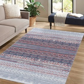 Covor mov/gri lavabil 80x150 cm Vintage Stripe – Mila Home