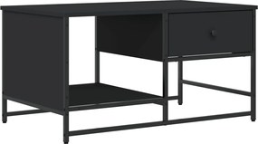 vidaXL Măsuță de cafea, negru, 85,5x51x45 cm, lemn prelucrat