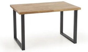 Masa de sufragerie cu blat din stejar RADUS 120(200)x78