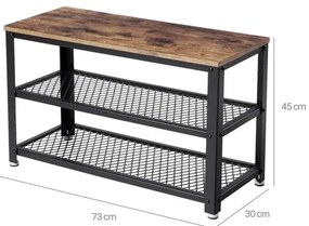 Pantofar DAVOR maro/negru