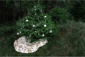 Covor din bumbac pentru bradul de Crăciun Butter Kings Goldan Nut Cracker, ø 130 cm