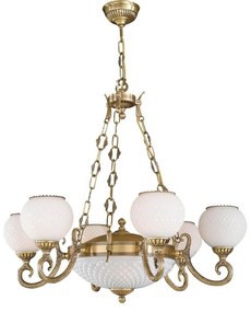 Candelabru din alama 6+2L design italian 8450