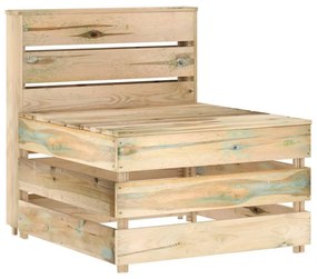 Set mobilier de gradina, 8 piese, lemn de pin verde tratat