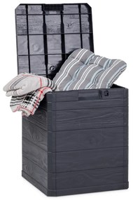 Cutie de depozitare pentru grădină gri închis Woodys – Toomax