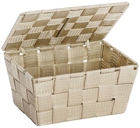 Coș cu capac pentru depozitare ADRIA, WENKO, bej