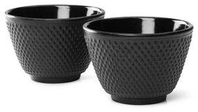 Set 2 căni din fontă Bredemeijer Jang, ⌀ 7,8 cm, negru
