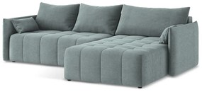 Colțar albastru extensibil/cu spațiu de depozitare (cu colț pe partea dreaptă/cu șezlong) Moku – Makamii