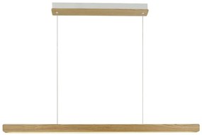 Lustra LED suspendata lemn design slim scandinav Ilgas