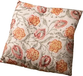 Perna decorativa, din stofa, cu imprimeu floral, Celosia 45x45cm