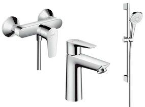 Set baterie de duș Hansgrohe Talis E 71760000, baterie lavoar Hansgrohe Talis E 71710000, 26582400