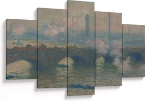 Tablou - Claude Monet, Waterloo Bridge, Gray Day, reproducere (150x105 cm)