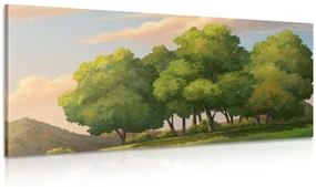 Tablou apus de doare deasupra naturii