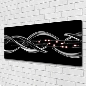 Tablou pe panza canvas Abstract Art Argintiu Negru