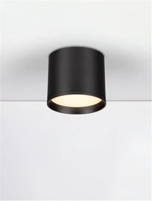 Spot aplicat, Plafoniera LED Ziaza negru, 10cm