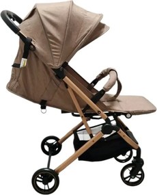 Carucior sport ultracompact pentru copii BABY CARE 311 Transformabil in troller, Spatar reglabil in 3 trepte, Pozitie somn, Bej Crem
