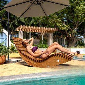 Jurhan Leagăn BALI,155x60x93cm, maro natural