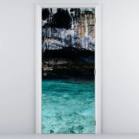 Fototapet pentru ușă - Apa și pietre (95x205cm)