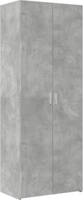 vidaXL Dulap înalt, gri beton, 70x42,5x185 cm, lemn prelucrat