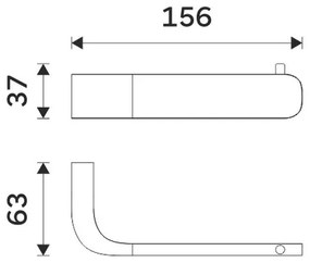 Suport de hârtie igienică NIMCO NK 30055-26 NIKAU crom lucios