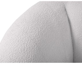 Fotoliu gri deschis cu tapițerie din stofă bouclé Essen – Cosmopolitan Design