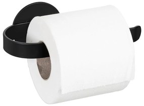 Suport pentru hârtie igienică negru mat autoadeziv din metal Bivio – Wenko