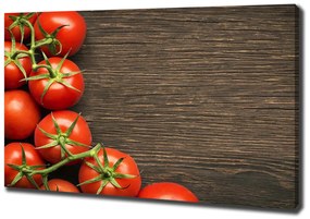 Tablou pe pânză Tomate pe lemn