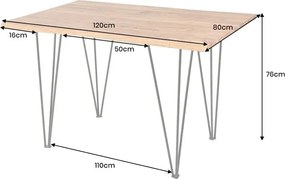 Masa/ Birou design industrial Mammut 120cm A-6540608 VC