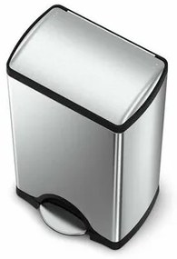 Simplehuman Coș de gunoi dreptunghiular cu pedală,38 l, oțel