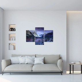 Tablou cu peisaj montan iarna (90x60 cm)