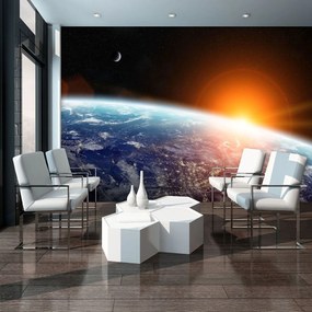 Fototapet - Privire  spre Pământ din Univers (152,5x104 cm)