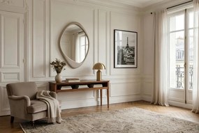 Oglinda de perete decorativa ORGANIC 90cm greige