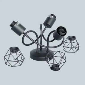 Brilagi - Lustră aplicată CAGE 3xE14/40W/230V