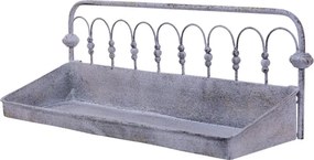 Raft de exterior, gri, din metal, Griselle