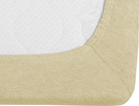 Cearsaf Frotir cu elastic 90x200 cm galben deschis