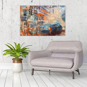 Tablou - Născut să călătorească (90x60 cm)