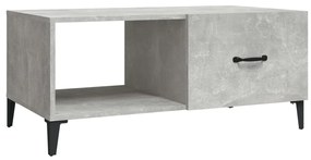 812667 vidaXL Măsuță de cafea, gri beton, 90x50x40 cm, lemn prelucrat