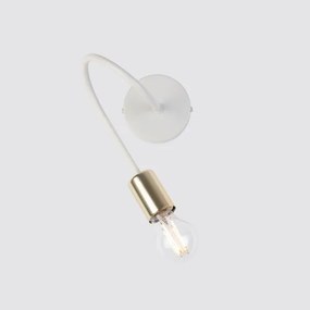 Aplica de perete OXFORD 1xE27/15W/230V alamă/albă