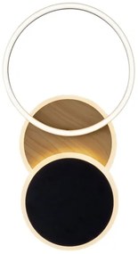 Plafonieră LED SEVENT LED/25,5W/230V negru/maro Leuchten Direkt 14116-78