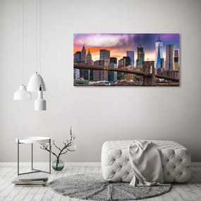 Tablou pe sticlă acrilică Manhattan new york city