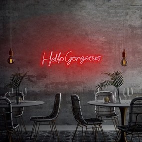 Aplica de Perete Neon Hello Gorgeous, 75 x 18 cm